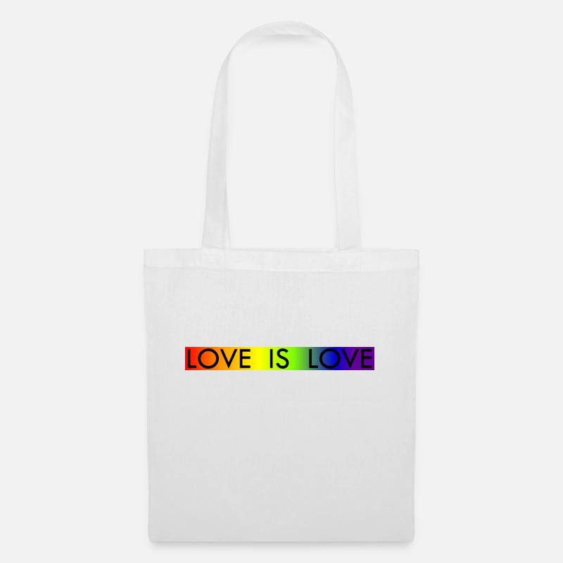 LOVE IS LOVE - Stoffbeutel - Weiß