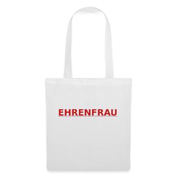 Ehrenfrau rot - Stoffbeutel - Weiß - Vorne
