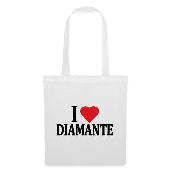 T-shirt I love Diamond t-shirt gift idea - Tote Bag - white - Front