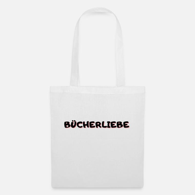 Bücherliebe - Stoffbeutel - Weiß