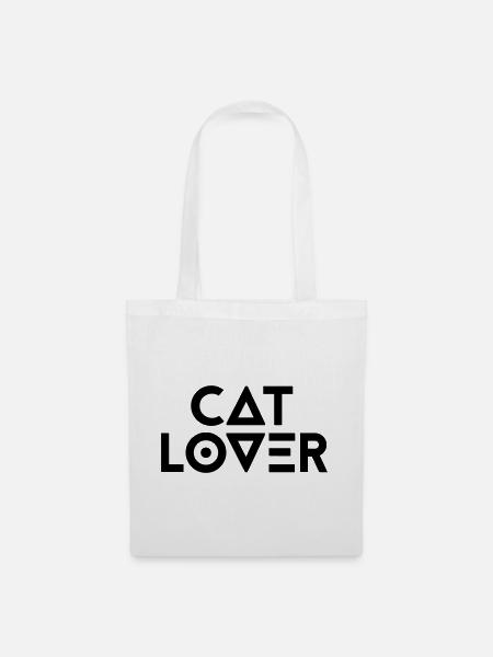 CATLOVER - Stoffbeutel - Weiß