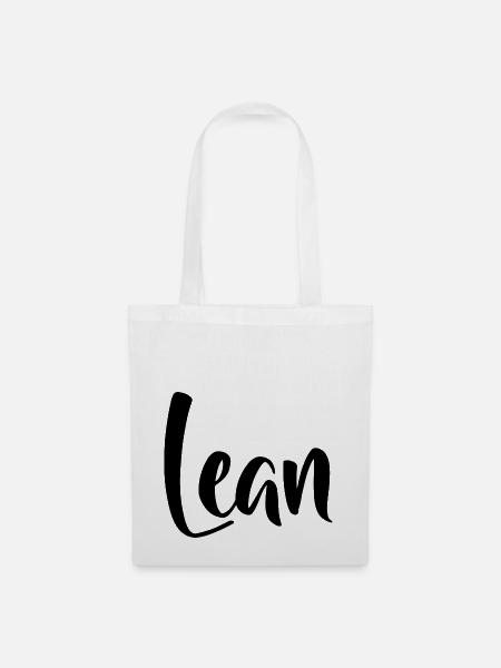 Name - Lean - Stoffbeutel - Weiß