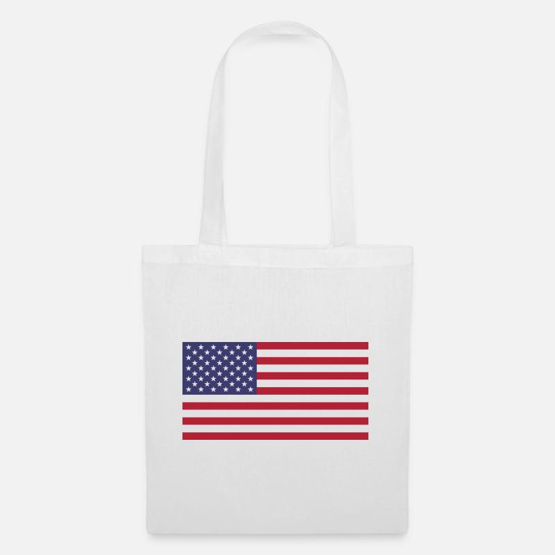 USA - Stoffbeutel - Weiß