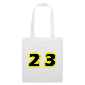 Symbole du chiffre 23 - Sac en tissu - blanc - Devant