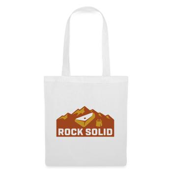 Boulder Felsen Chalkbag Icon - Stoffbeutel - Weiß - Vorne