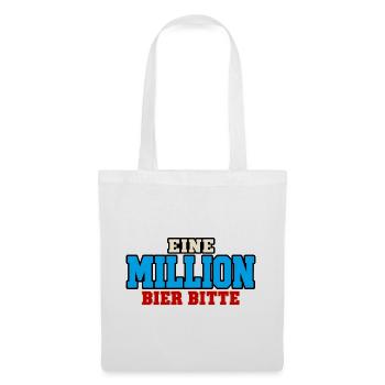Million Bier - Stoffbeutel - Weiß - Vorne