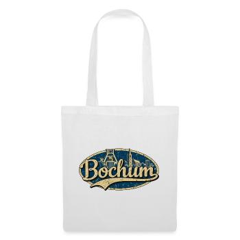 Bochum Vintage Stadtmotiv - Stoffbeutel - Weiß - Vorne