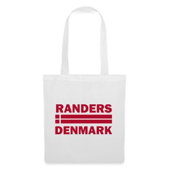 Randers-Dänemark-Flaggenemblem - Stoffbeutel - Weiß - Vorne