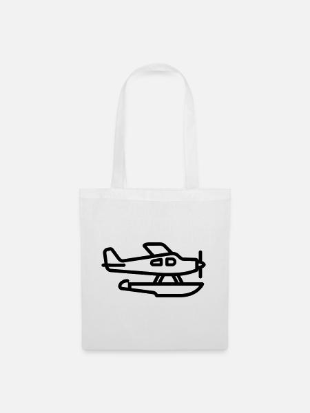 Wasserflugzeug - Stoffbeutel - Weiß