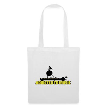 addicted to music - DJ music - Stoffbeutel - Weiß - Vorne