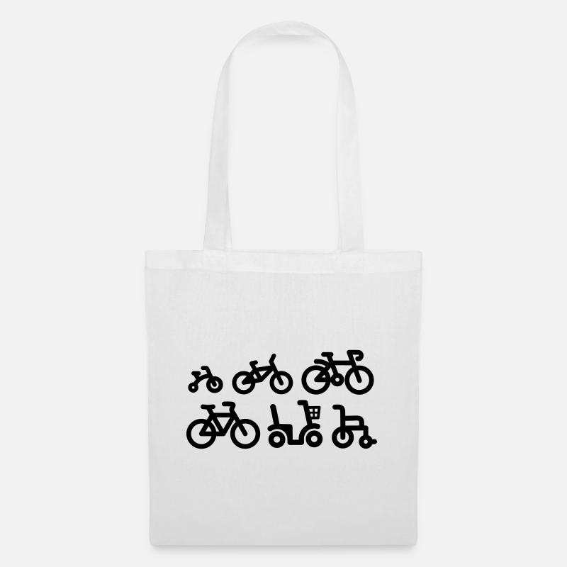 Evolution vélo de course cyclisme vélo de course - Sac en tissu - blanc