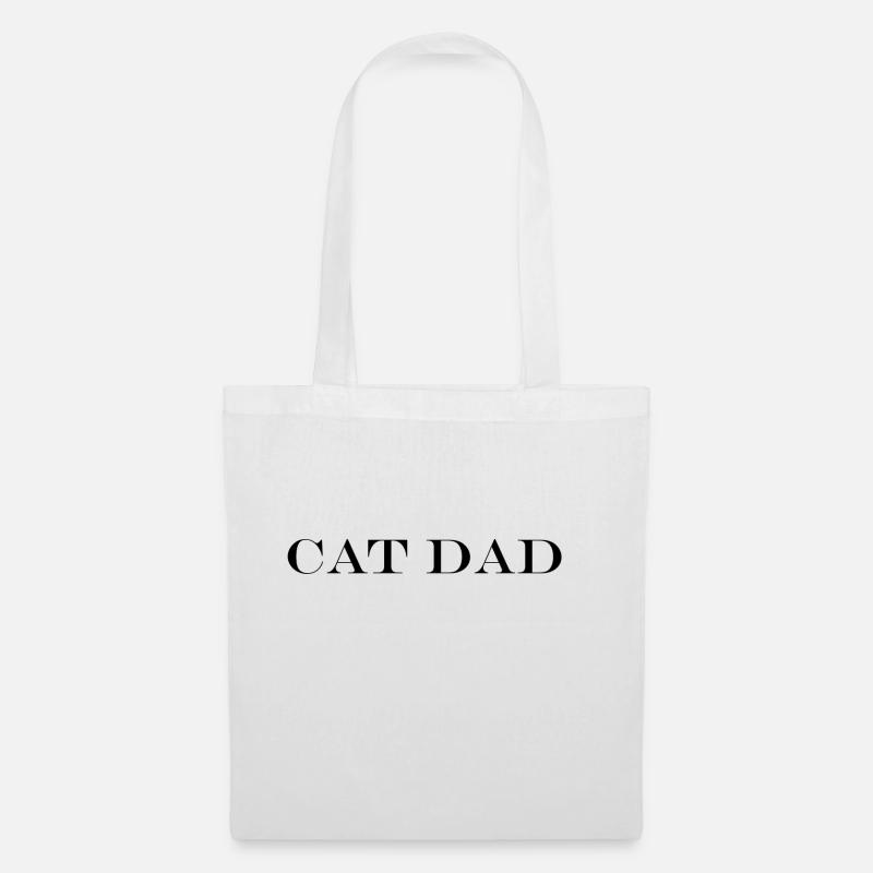 Cat dad - Stoffbeutel - Weiß