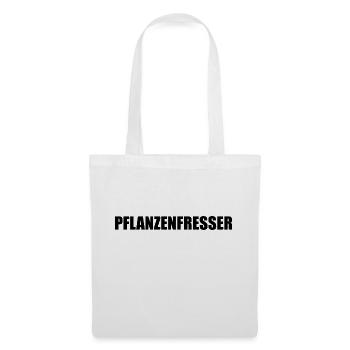 Pflanzenfresser Vegan - Stoffbeutel - Weiß - Vorne