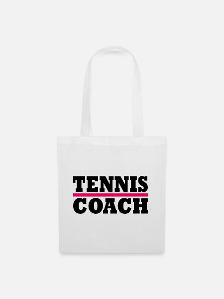 Tennis coach - Stoffbeutel - Weiß