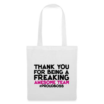 Thank You For Being A Freaking Awesome Team 1 - Tote Bag - white - Front