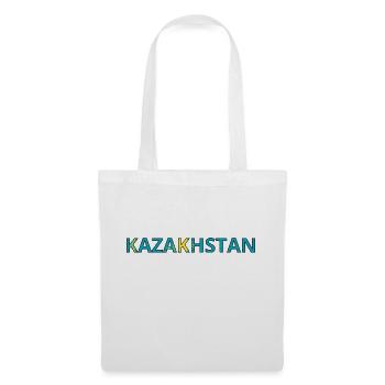 Drapeau Kazakhstan - Sac en tissu - blanc - Devant