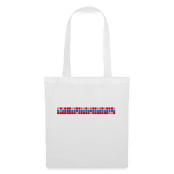 Strip Tile Mosaic - Tote Bag - white - Front