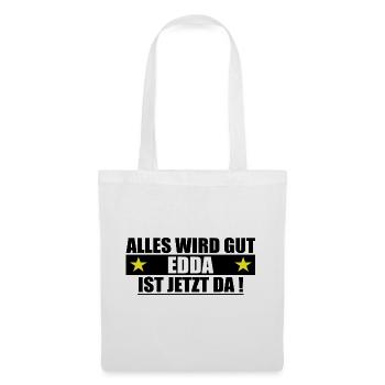Edda Last name First name Birthday - Tote Bag - white - Front