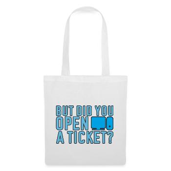 Mais avez-vous ouvert un ticket 2 - Sac en tissu - blanc - Devant