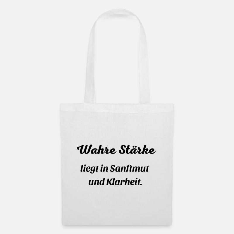 Wahre_Staerke - Stoffbeutel - Weiß