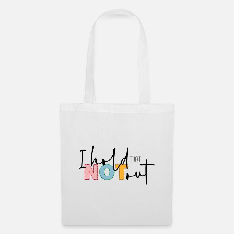 I hold that not out - Stoffbeutel - Weiß