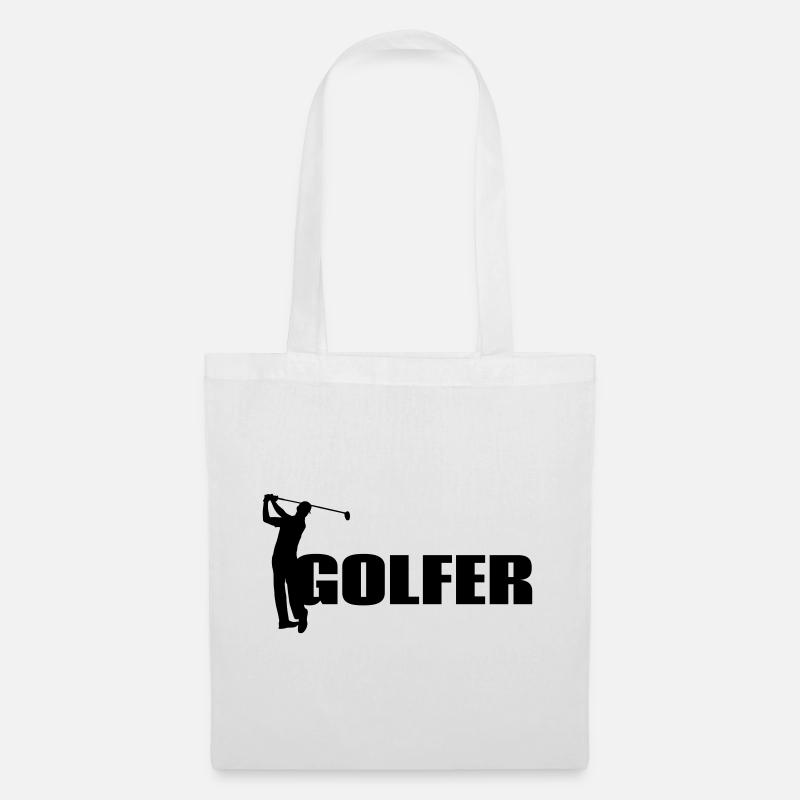 Golfer - Stoffbeutel - Weiß