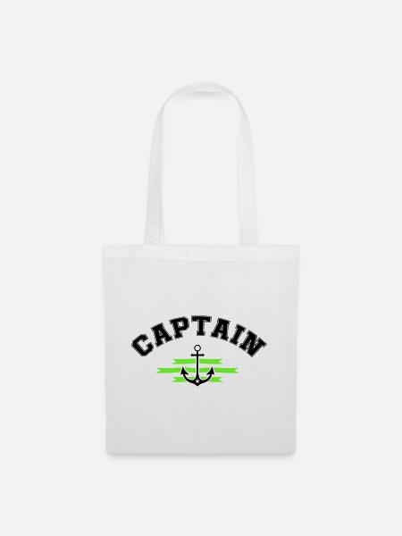 Anker Captain - Stoffbeutel - Weiß