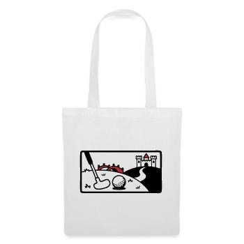 Minigolf Retro Cartoon Golfball JGA Team - Stoffbeutel - Weiß - Vorne