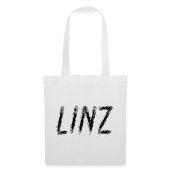 Linz Austria - Brush Stroke City Black - Tote Bag - white - Front