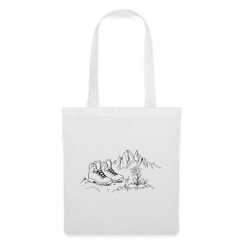 Bottes de randonnée Montagnes Edelweiss - Sac en tissu - blanc - Devant