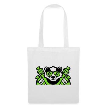 Logo des cornets de sucre blaireaux - Sac en tissu - blanc - Devant