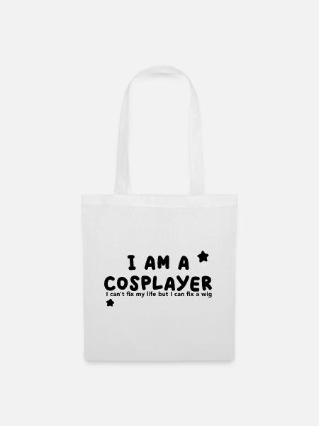 Ich bin Cosplayer - Stoffbeutel - Weiß