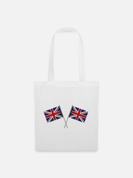 Flagge Großbritanniens - Stoffbeutel - Weiß