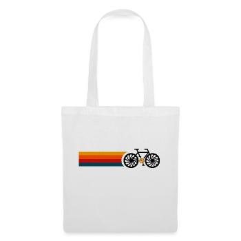 Retro-Sonnenuntergangs-Bunte Schleifen - Stoffbeutel - Weiß - Vorne