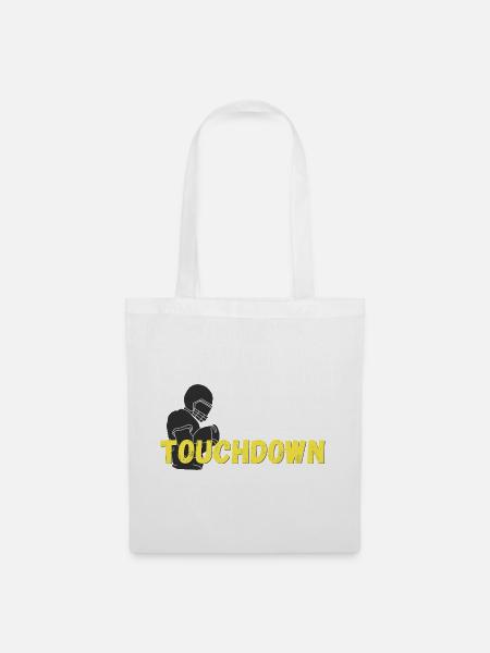 Touchdown Football - Stoffbeutel - Weiß