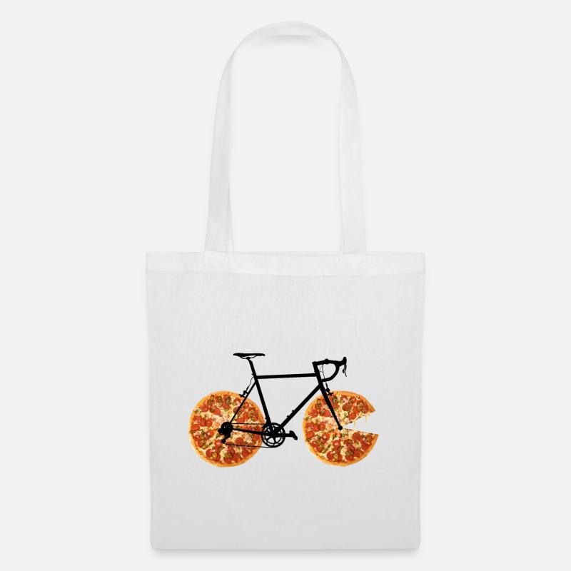 Pizzabike - Stoffbeutel - Weiß