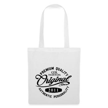 Original Since 2011 Handwriting Premium Quality - Stoffbeutel - Weiß - Vorne