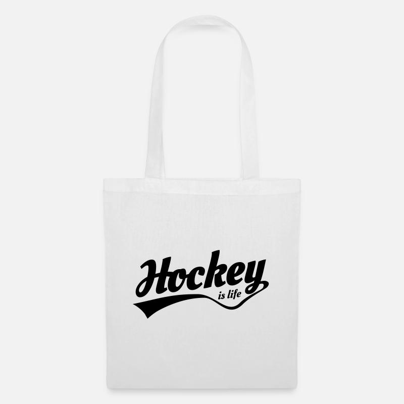 hockey is life 5 - Stoffbeutel - Weiß