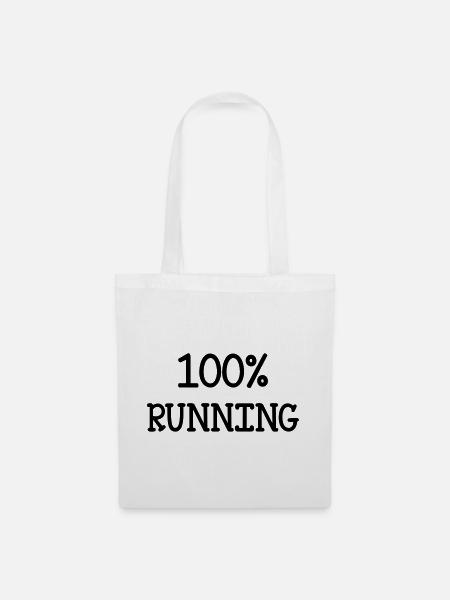 Course à Pied / Running / Jogging / Coureur - Sac en tissu - blanc