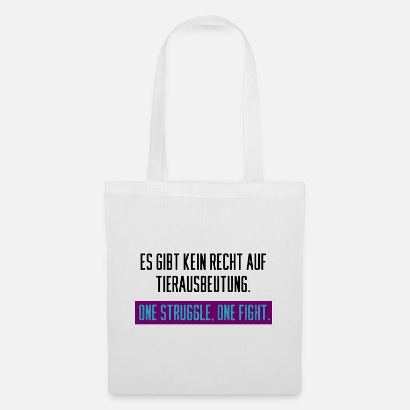 tierschutz - Stoffbeutel - Weiß