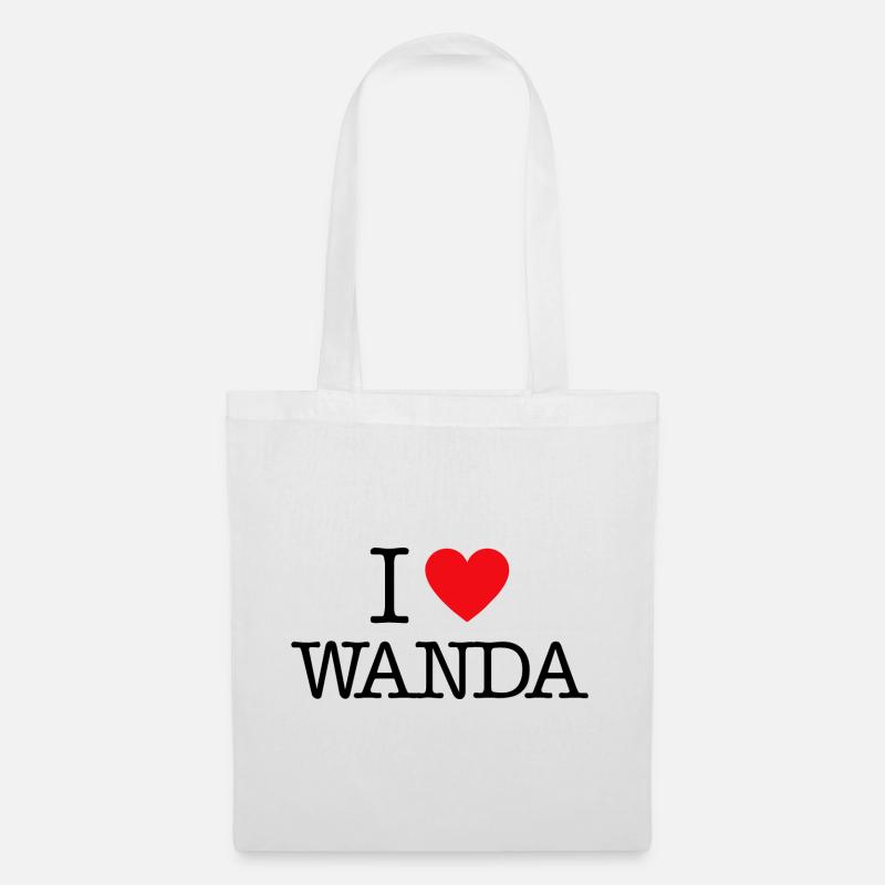 Ich liebe WANDA - Stoffbeutel - Weiß