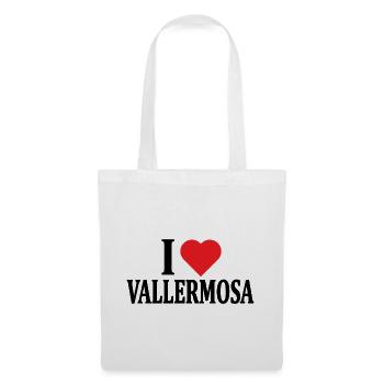 T-shirt J’adore Vallermosa t-shirt idée cadeau - Sac en tissu - blanc - Devant