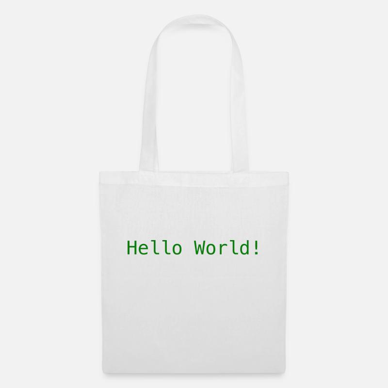 Hello World ! - Stoffbeutel - Weiß