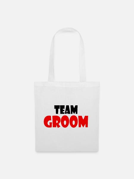 Team groom - Stoffbeutel - Weiß