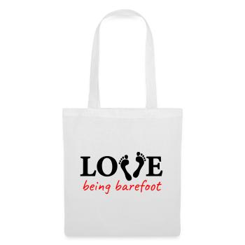 love being barefoot Version 2 - love to be barefoot - Tote Bag - white - Front