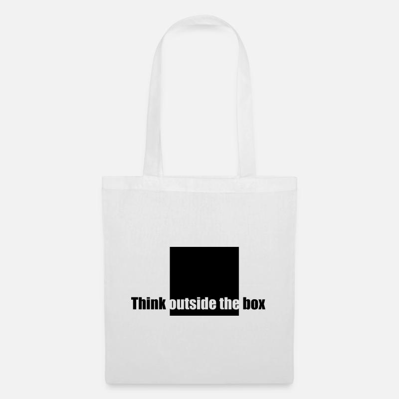 Think Outside The Box - Stoffbeutel - Weiß