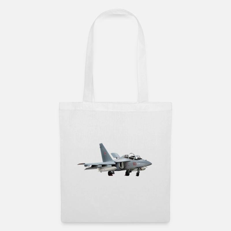 Gray Jet Yak-130 - Tote Bag - white