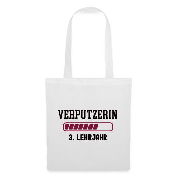 Apprentissage plâtrier 3ème année d’apprentissage apprentissage plâtrier - Sac en tissu - blanc - Devant