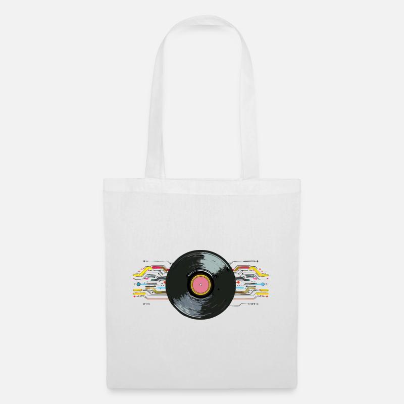 Vinyl_2 - Tote Bag - white