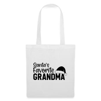 Santa's Favorite Grandma - Stoffbeutel - Weiß - Vorne